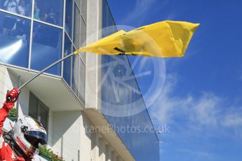 World © Octane Photographic Ltd. Scuderia Ferrari SF15-T– Sebastian Vettel. Sunday 26th July 2015, F1 Hungarian GP Race - Podium, Hungaroring, Hungary. Digital Ref: 1361LB5D2291