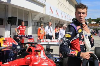 World © Octane Photographic Ltd. Infiniti Red Bull Racing RB11 – Daniil Kvyat. Sunday 26th July 2015, F1 Hungarian GP Race - Podium, Hungaroring, Hungary. Digital Ref: 1361LB5D2347