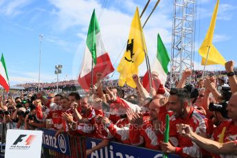 World © Octane Photographic Ltd. Scuderia Ferrari SF15-T– Sebastian Vettel. Sunday 26th July 2015, F1 Hungarian GP Race - Podium, Hungaroring, Hungary. Digital Ref: 1361LB5D2392