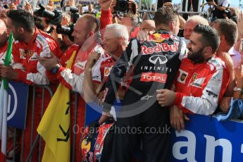 World © Octane Photographic Ltd. Infiniti Red Bull Racing RB11 – Daniil Kvyat. Sunday 26th July 2015, F1 Hungarian GP Race - Podium, Hungaroring, Hungary. Digital Ref: 1361LB5D2397