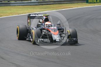World © Octane Photographic Ltd. McLaren Honda MP4/30 - Jenson Button. Sunday 26th July 2015, F1 Hungarian GP Race, Hungaroring, Hungary. Digital Ref: 1360CB1L7511