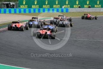 World © Octane Photographic Ltd. The tail end of the pack clears turn 2. Sunday 26th July 2015, F1 Hungarian GP Race, Hungaroring, Hungary. Digital Ref: 1360LB1D2492