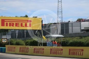 World © Octane Photographic Ltd. Safety Car board. Sunday 26th July 2015, F1 Hungarian GP Race, Hungaroring, Hungary. Digital Ref: