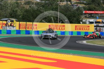 World © Octane Photographic Ltd. Mercedes AMG GTs Safety Car ahead of Scuderia Ferrari SF15-T– Sebastian Vettel. Sunday 26th July 2015, F1 Hungarian GP Race, Hungaroring, Hungary. Digital Ref: