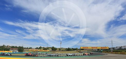 World © Octane Photographic Ltd. The pack bunched under the safety car. Sunday 26th July 2015, F1 Hungarian GP Race, Hungaroring, Hungary. Digital Ref: