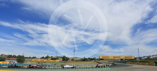 World © Octane Photographic Ltd. The pack bunched under the safety car. Sunday 26th July 2015, F1 Hungarian GP Race, Hungaroring, Hungary. Digital Ref: