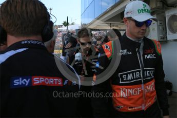 World © Octane Photographic Ltd. Sahara Force India VJM08B – Nico Hulkenberg. Sunday 26th July 2015, F1 Hungarian GP Race, Hungaroring, Hungary. Digital Ref: