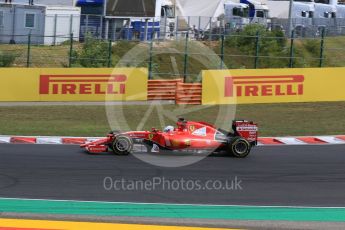 World © Octane Photographic Ltd. Scuderia Ferrari SF15-T– Sebastian Vettel. Sunday 26th July 2015, F1 Hungarian GP Race, Hungaroring, Hungary. Digital Ref: