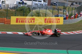 World © Octane Photographic Ltd. Scuderia Ferrari SF15-T– Kimi Raikkonen. Sunday 26th July 2015, F1 Hungarian GP Race, Hungaroring, Hungary. Digital Ref: