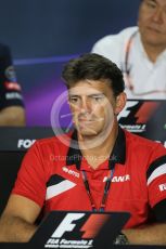 World © Octane Photographic Ltd. FIA Team Personnel Press Conference. Friday 24th July 2015, F1 Hungarian GP, Hungaroring, Hungary. Graeme Lowdon - Chief Executive Officer of the Manor Formula One team. Digital Ref: 1351LB1D9154