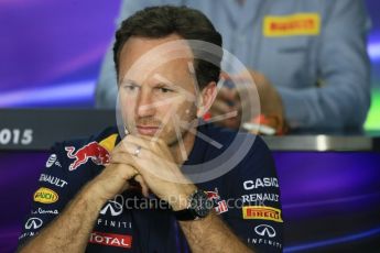 World © Octane Photographic Ltd. FIA Team Personnel Press Conference. Friday 24th July 2015, F1 Hungarian GP, Hungaroring, Hungary. Christian Horner – Infiniti Red Bull Racing Team Principle. Digital Ref: 1351LB1D9174