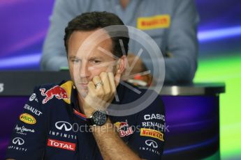 World © Octane Photographic Ltd. FIA Team Personnel Press Conference. Friday 24th July 2015, F1 Hungarian GP, Hungaroring, Hungary. Christian Horner – Infiniti Red Bull Racing Team Principle. Digital Ref: 1351LB1D9196