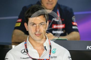 World © Octane Photographic Ltd. FIA Team Personnel Press Conference. Friday 24th July 2015, F1 Hungarian GP, Hungaroring, Hungary. Toto Wolff – Mercedes AMG Petronas Executive Director. Digital Ref: 1351LB1D9222