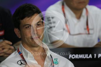 World © Octane Photographic Ltd. FIA Team Personnel Press Conference. Friday 24th July 2015, F1 Hungarian GP, Hungaroring, Hungary. Toto Wolff – Mercedes AMG Petronas Executive Director. Digital Ref: 1351LB1D9230