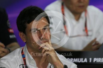 World © Octane Photographic Ltd. FIA Team Personnel Press Conference. Friday 24th July 2015, F1 Hungarian GP, Hungaroring, Hungary. Toto Wolff – Mercedes AMG Petronas Executive Director. Digital Ref: 1351LB1D9272