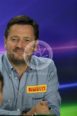 World © Octane Photographic Ltd. FIA Team Personnel Press Conference. Friday 24th July 2015, F1 Hungarian GP, Hungaroring, Hungary. Paul Hembrey – Pirelli Motorsport Director. Digital Ref: 1351LB1D9283