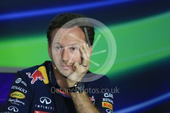 World © Octane Photographic Ltd. FIA Team Personnel Press Conference. Friday 24th July 2015, F1 Hungarian GP, Hungaroring, Hungary. Christian Horner – Infiniti Red Bull Racing Team Principle. Digital Ref: 1351LB1D9292