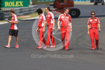 World © Octane Photographic Ltd. Scuderia Ferrari SF15-T– Sebastian Vettel. Thursday 23rd July 2015, F1 Hungarian GP track walk, Hungaroring, Hungary. Digital Ref: 1343CB7D7817