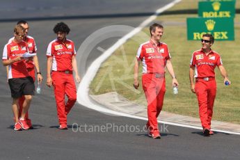 World © Octane Photographic Ltd. Scuderia Ferrari SF15-T– Sebastian Vettel. Thursday 23rd July 2015, F1 Hungarian GP track walk, Hungaroring, Hungary. Digital Ref: 1343CB7D7821