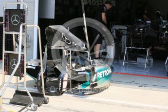 World © Octane Photographic Ltd. Mercedes AMG Petronas F1 W06 Hybrid. Thursday 23rd July 2015, F1 Hungarian GP Pitlane, Hungaroring, Hungary. Digital Ref: 1343LB5D0005