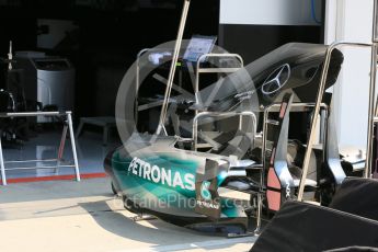 World © Octane Photographic Ltd. Mercedes AMG Petronas F1 W06 Hybrid. Thursday 23rd July 2015, F1 Hungarian GP Pitlane, Hungaroring, Hungary. Digital Ref: 1343LB5D0009