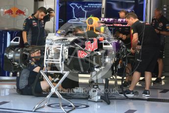 World © Octane Photographic Ltd. Infiniti Red Bull Racing RB1. Thursday 23rd July 2015, F1 Hungarian GP Pitlane, Hungaroring, Hungary. Digital Ref: 1343LB5D0010