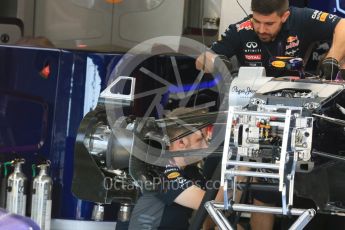 World © Octane Photographic Ltd. Infiniti Red Bull Racing RB1. Thursday 23rd July 2015, F1 Hungarian GP Pitlane, Hungaroring, Hungary. Digital Ref: 1343LB5D0019