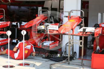 World © Octane Photographic Ltd. Scuderia Ferrari SF15-T. Thursday 23rd July 2015, F1 Hungarian GP Pitlane, Hungaroring, Hungary. Digital Ref: 1343LB5D0043