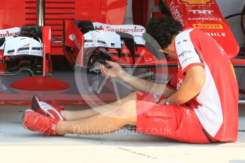 World © Octane Photographic Ltd. Scuderia Ferrari SF15-T. Thursday 23rd July 2015, F1 Hungarian GP Pitlane, Hungaroring, Hungary. Digital Ref: 1343LB5D0046