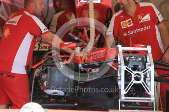 World © Octane Photographic Ltd. Scuderia Ferrari SF15-T. Thursday 23rd July 2015, F1 Hungarian GP Pitlane, Hungaroring, Hungary. Digital Ref: 1343LB5D0049