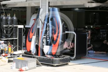 World © Octane Photographic Ltd. McLaren Honda MP4/30. Thursday 23rd July 2015, F1 Hungarian GP Pitlane, Hungaroring, Hungary. Digital Ref: 1343LB5D0059