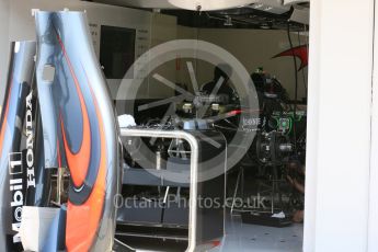 World © Octane Photographic Ltd. McLaren Honda MP4/30. Thursday 23rd July 2015, F1 Hungarian GP Pitlane, Hungaroring, Hungary. Digital Ref: 1343LB5D0064