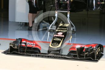 World © Octane Photographic Ltd. Lotus F1 Team E23 Hybrid – Pastor Maldonado. Thursday 23rd July 2015, F1 Hungarian GP Pitlane, Hungaroring, Hungary. Digital Ref: 1343LB5D0106