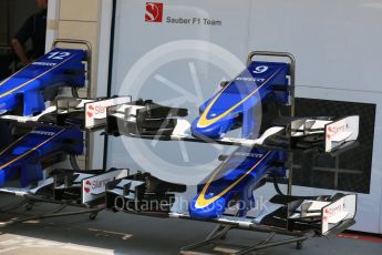 World © Octane Photographic Ltd. Sauber F1 Team C34-Ferrari – Marcus Ericsson. Thursday 23rd July 2015, F1 Hungarian GP Pitlane, Hungaroring, Hungary. Digital Ref: 1343LB5D0152