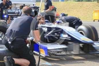 World © Octane Photographic Ltd. Friday 24th July 2015. Daiko Team Lazarus pitstop practice. GP2 Practice Session – Hungaroring, Hungary. Digital Ref. : 1347CB1L4640