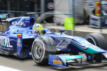 World © Octane Photographic Ltd. Friday 24th July 2015. Carlin – Julian Leal. GP2 Practice Session – Hungaroring, Hungary. Digital Ref. : 1347CB1L5075