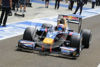 World © Octane Photographic Ltd. Friday 24th July 2015. DAMS – Pierre Gasly. GP2 Practice Session – Hungaroring, Hungary. Digital Ref. : 1347CB1L5105