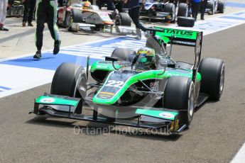 World © Octane Photographic Ltd. Friday 24th July 2015. Status Grand Prix – Marlon Stockinger. GP2 Practice Session – Hungaroring, Hungary. Digital Ref. : 1347CB1L5148