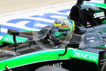 World © Octane Photographic Ltd. Friday 24th July 2015. Status Grand Prix – Marlon Stockinger. GP2 Practice Session – Hungaroring, Hungary. Digital Ref. : 1347CB1L5151