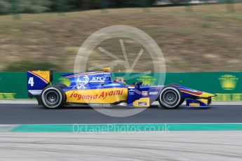 World © Octane Photographic Ltd. Friday 24th July 2015. Carlin – Sean Gelael. GP2 Practice Session – Hungaroring, Hungary. Digital Ref. :