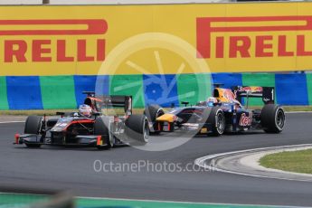 World © Octane Photographic Ltd. Friday 24th July 2015. Rapax – Sergey Sirotkin and DAMS – Pierre Gasly. GP2 Practice Session – Hungaroring, Hungary. Digital Ref. :