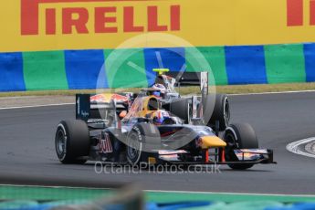 World © Octane Photographic Ltd. Friday 24th July 2015. DAMS – Pierre Gasly and Trident – Rene Binder. GP2 Practice Session – Hungaroring, Hungary. Digital Ref. :