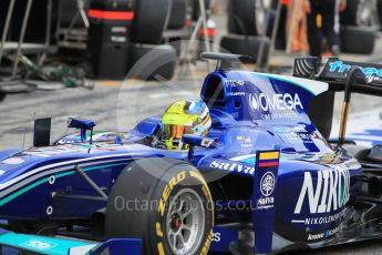 World © Octane Photographic Ltd. Saturday 25th July 2015. Carlin – Julian Leal. GP2 Race 1 – Hungaroring, Hungary. Digital Ref. : 1354CB1L6500