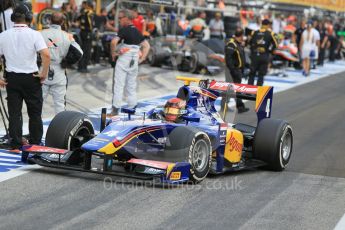 World © Octane Photographic Ltd. Saturday 25th July 2015. Carlin – Sean Gelael. GP2 Race 1 – Hungaroring, Hungary. Digital Ref. : 1354CB1L6514