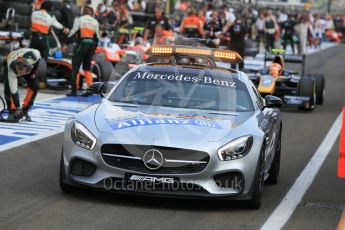 World © Octane Photographic Ltd. Saturday 25th July 2015. Mercedes AMG GTs Safety car. GP2 Race 1 – Hungaroring, Hungary. Digital Ref. : 1354CB1L6531