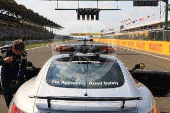 World © Octane Photographic Ltd. Saturday 25th July 2015. Mercedes AMG GTs Safety car. GP2 Race 1 – Hungaroring, Hungary. Digital Ref. : 1354CB7D8669