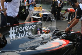 World © Octane Photographic Ltd. Saturday 25th July 2015. ART Grand Prix – Stoffel Vandoorne and DAMS – Alex Lynn. GP2 Race 1 – Hungaroring, Hungary. Digital Ref. : 1354CB7D8695