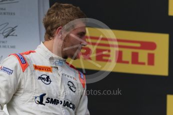 World © Octane Photographic Ltd. Saturday 25th July 2015. Rapax – Sergey Sirotkin (provisional 3rd). GP2 Race 1 podium – Hungaroring, Hungary. Digital Ref. : 1354CB7D8907