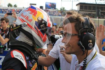 World © Octane Photographic Ltd. Saturday 25th July 2015. DAMS – Pierre Gasly (2nd). GP2 Race 1 parc ferme – Hungaroring, Hungary. Digital Ref. : 1354LW1L6692