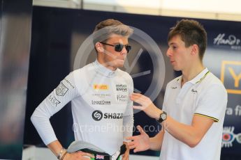 World © Octane Photographic Ltd. Friday 24th July 2015. Status Grand Prix – Seb Morris and Alex Lynn (Carlin GP2). GP3 Practice Session – Hungaroring, Hungary. Digital Ref. : 1350CB1L5971